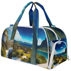 Beach Island Nature Burner Gym Duffel Bag by Ravend