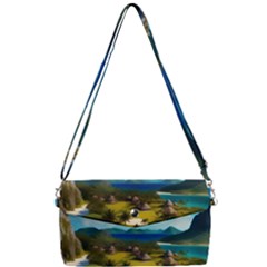 Beach Island Nature Removable Strap Clutch Bag by Ravend