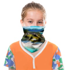 Beach Island Nature Face Covering Bandana (kids) by Ravend