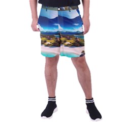 Beach Island Nature Men s Pocket Shorts by Ravend