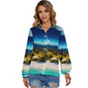 Beach Island Nature Women s Long Sleeve Button Up Shirt View1