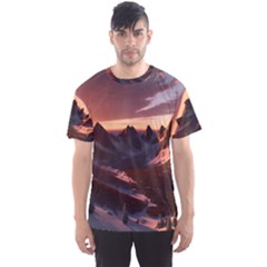 Landscape Mountains Nature Men s Sport Mesh Tee