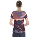 Landscape Mountains Nature Short Sleeve Front Detail Top View2