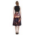 Landscape Mountains Nature A-Line Full Circle Midi Skirt With Pocket View4