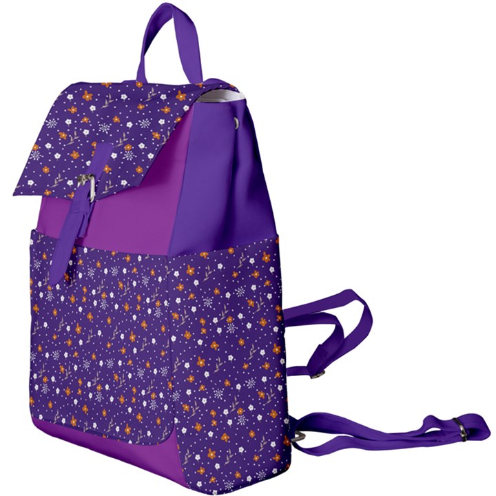 pattern seamless floral leaf Buckle Everyday Backpack