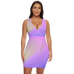 Solar Flare Tulip  Dress  Draped Bodycon Dress by eyecrave