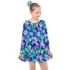 Pastel Kids  Long Sleeve Dress by zappwaits