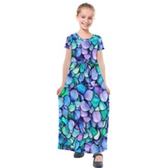 Pastel Kids  Short Sleeve Maxi Dress by zappwaits