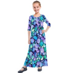 Pastel Kids  Quarter Sleeve Maxi Dress by zappwaits