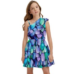 Pastel Kids  One Shoulder Party Dress by zappwaits