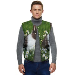 Rabbit Men s Button Up Puffer Vest	 by artworkshop