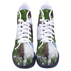 Rabbit Men s High-top Canvas Sneakers by artworkshop