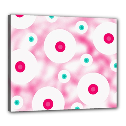 Wallpaper Pink Canvas 24  X 20  (stretched) by Luxe2Comfy