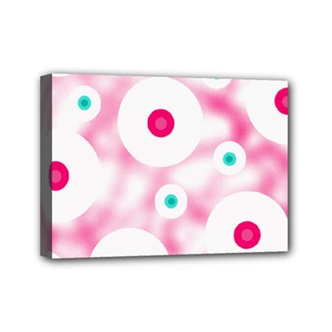 Wallpaper Pink Mini Canvas 7  X 5  (stretched) by Luxe2Comfy