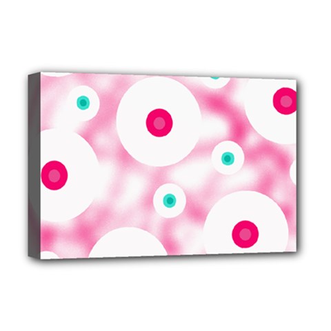 Wallpaper Pink Deluxe Canvas 18  X 12  (stretched) by Luxe2Comfy