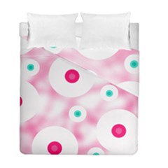 Wallpaper Pink Duvet Cover Double Side (full/ Double Size) by Luxe2Comfy