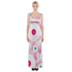 Wallpaper Pink Thigh Split Maxi Dress by Luxe2Comfy