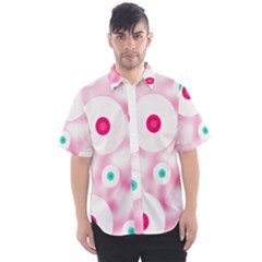 Wallpaper Pink Men s Short Sleeve Shirt