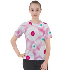 Wallpaper Pink Women s Sport Raglan Tee