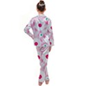 Wallpaper Pink Kids  Satin Long Sleeve Pajamas Set View2