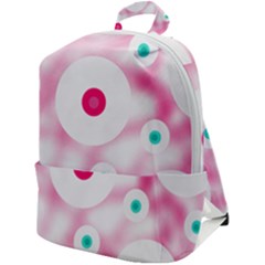 Wallpaper Pink Zip Up Backpack