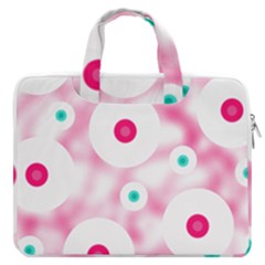 Wallpaper Pink Macbook Pro 16  Double Pocket Laptop Bag  by Luxe2Comfy