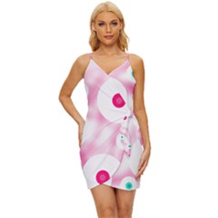 Wallpaper Pink Wrap Tie Front Dress by Luxe2Comfy