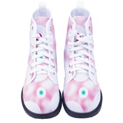 Wallpaper Pink Kid s High-top Canvas Sneakers by Luxe2Comfy