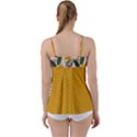 floral plants jungle polka 1 Babydoll Tankini Top View2