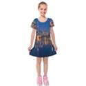 Seaside River Kids  Short Sleeve Velvet Dress View1