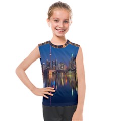 Seaside River Kids  Mesh Tank Top by artworkshop