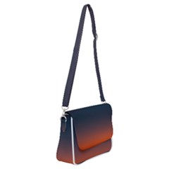 Sky Gradient Shoulder Bag With Back Zipper by artworkshop