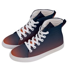 Sky Gradient Men s Hi-top Skate Sneakers by artworkshop