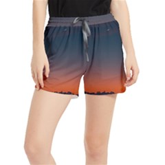 Sky Gradient Women s Runner Shorts by artworkshop