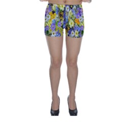 Spring Flowers Skinny Shorts by artworkshop