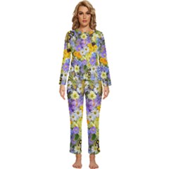 Spring Flowers Womens  Long Sleeve Lightweight Pajamas Set by artworkshop