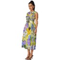 Spring Flowers Sleeveless Round Neck Midi Dress View2