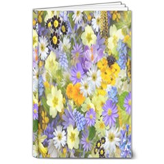 Spring Flowers 8  X 10  Hardcover Notebook