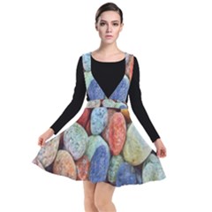 Stones Plunge Pinafore Dress