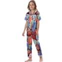 Stones Kids  Satin Short Sleeve Pajamas Set View1