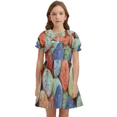 Stones Kids  Bow Tie Puff Sleeve Dress