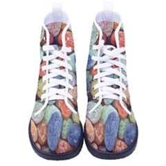 Stones Men s High-top Canvas Sneakers by artworkshop