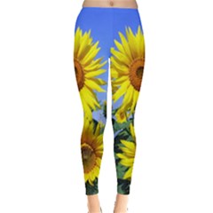 Sunflower Gift Everyday Leggings  by artworkshop