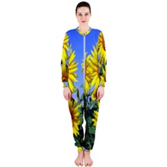 Sunflower Gift Onepiece Jumpsuit (ladies) by artworkshop