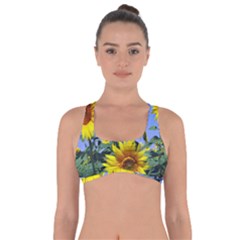 Sunflower Gift Got No Strings Sports Bra by artworkshop