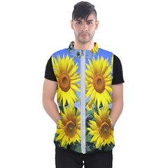 Sunflower Gift Men s Puffer Vest by artworkshop