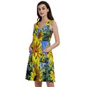 Sunflower Gift Sleeveless Dress With Pocket View2