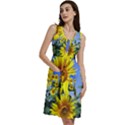 Sunflower Gift Sleeveless Dress With Pocket View3