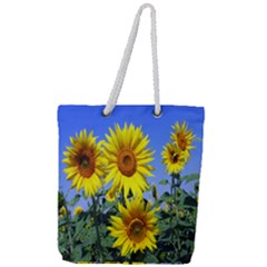 Sunflower Gift Full Print Rope Handle Tote (large) by artworkshop