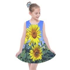 Sunflower Gift Kids  Summer Dress by artworkshop